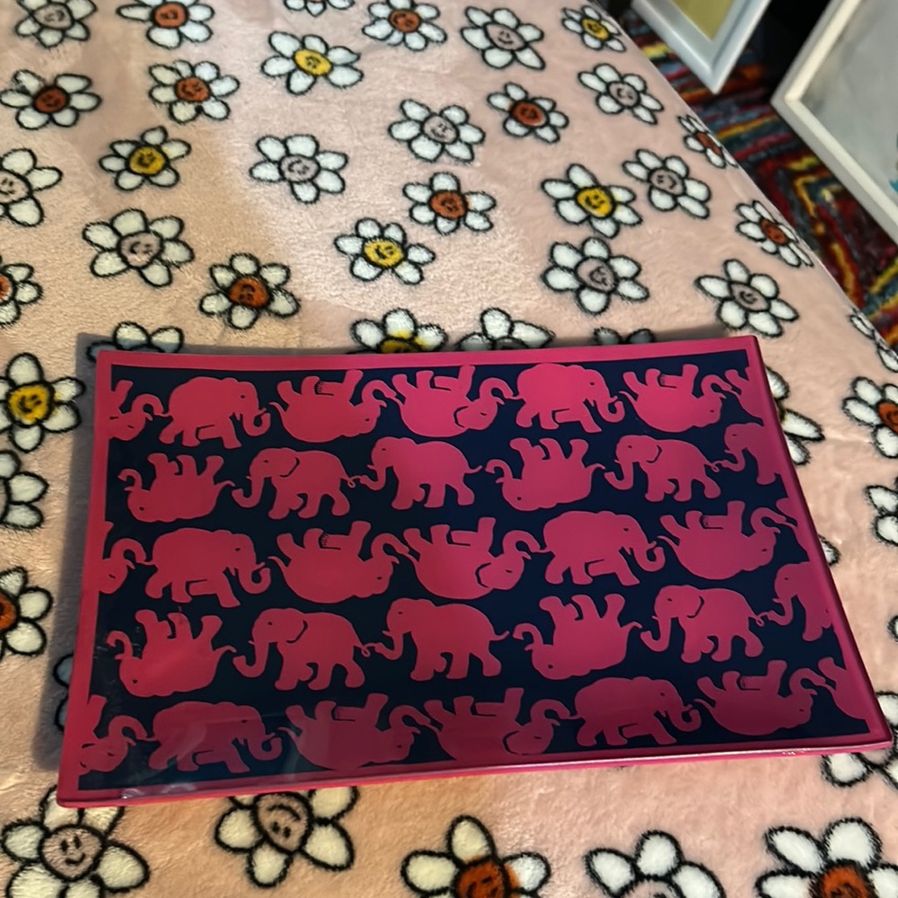 Lilly Pulitzer Tusk In Sun Glass Tray